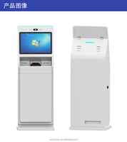 Kiosque en libre-service pour aéroport, lecteur de codes-barres intérieur, lecteur de passeport, clavier crypté, lecteur d'empreintes digitales, prise en charge SDK