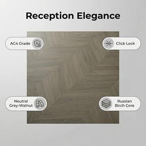 Suelo <span class=keywords><strong>de</strong></span> <span class=keywords><strong>Madera</strong></span> Dura <span class=keywords><strong>de</strong></span> Nogal Negro Oscuro <span class=keywords><strong>de</strong></span> Lujo, Multicapa, Diseño en Espiga, Núcleo <span class=keywords><strong>de</strong></span> Abedul Ruso, 18 mm, Certificado E0, para Exteriores - Product Image 2