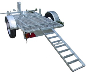 <span class=keywords><strong>Remorque</strong></span> à <span class=keywords><strong>moto</strong></span> double pliable en acier et galvanisé CT0303 - Product Image 2