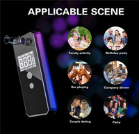 Alat Tes Alkohol Digital Portabel dengan Sel Bahan Bakar, Breathalyzer Akurasi Tinggi, Detektor Alkohol untuk Penggunaan Keluarga
