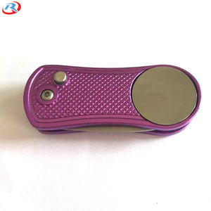 Wholesale Custom Metal Folding Golf Divot Tool <strong>Personalized</strong> Logo Ball Marker Colorful Pitch <strong>Fork</strong> - Product Image 2