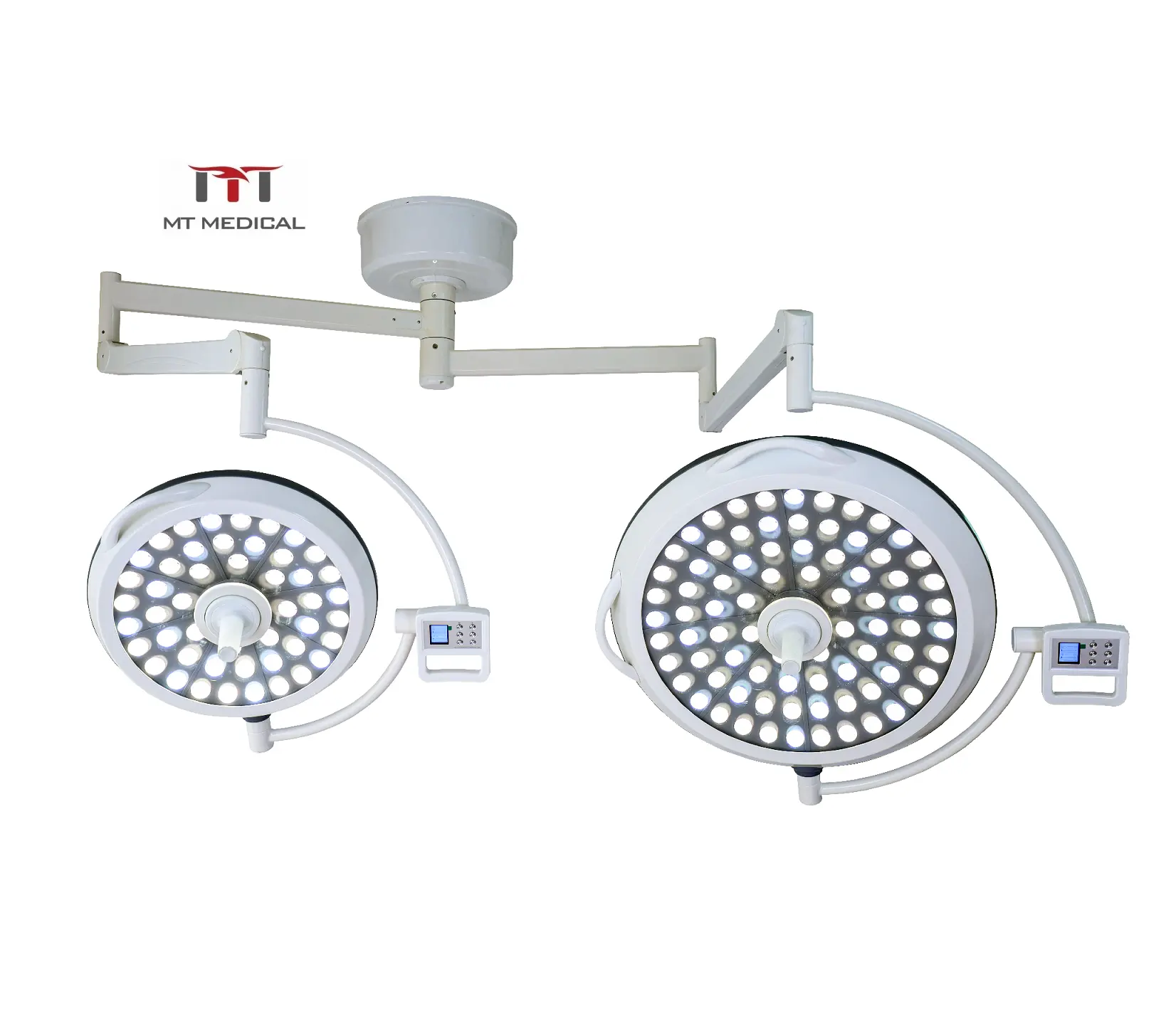 MT Medical Doppelkopf Decken montage OT Shadow less LED Operations saal Licht Chirurgische Lampe Operations lampe