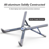 Support universel pour ordinateur portable et tablette, réglable sur 5 niveaux, en alliage d'aluminium, flexible et portable, pour ordinateur portable, innovation 2025