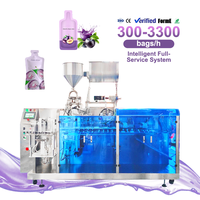 Machine de remplissage de liquides haute précision pour sachets irréguliers et doypacks, machine d'emballage pour jus de pruneaux, café, lait et thé