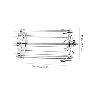 Accesorios para freidoras de aire al por mayor: Herramientas de acero inoxidable para asar a la parrilla, rostizar, hacer kebab y brochetas de carne. - Product Image 4