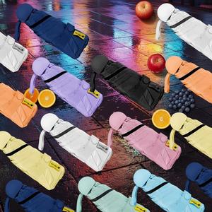 Parapluie de luxe pliable automatique arc-en-ciel à 3 sections pour l'été, idéal pour les boutiques, avec logo personnalisé - Vente flash - Product Image 3