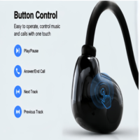 Nouveaux écouteurs sans fil à conduction osseuse Bluetooth 5.0 avec commande vocale, conception tour de cou sans pression, résistance à l'eau pour la vie quotidienne et les sports (moins de 3 heures)