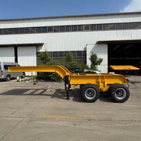 Semi-remorque surdimensionnée personnalisée à bogies multi-essieux hydrauliques en acier robuste pour le transport de charges lourdes