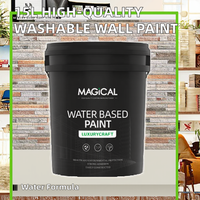 Peinture murale acrylique à base d'eau de haute qualité de 15 litres, émulsion lavable, laque pour peinture intérieure, bon revêtement liquide