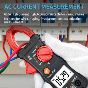 Pince ampèremétrique Sk 3267A 600A, affichage numérique de courant alternatif, haute précision pour mesures électriques - Product Image 1