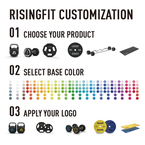 Rising Fitness Custom Logo Sport <span class=keywords><strong>Roller</strong></span> Rodillo de Yoga de espuma EVA de alta calidad para masaje de tejido profundo portátil - Product Image 6