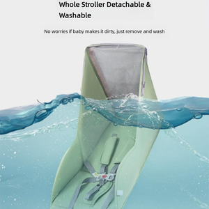 Poussette bébé légère, pliable, à double position (assis et couché), convertible, multifonctionnelle pour nourrisson et tout-petit - Product Image 6