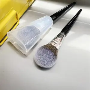 Kuas Makeup bubuk PRO ringan #50, alat sikat Blender kosmetik kecantikan sentuhan akhir bedak udara ringan berbentuk meruncing