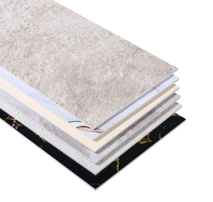 Paneles de <span class=keywords><strong>Pared</strong></span> de PVC con Textura 3D de Mármol UV de Alto Brillo, Láminas de Piedra Sinterizada, Impermeables, para Baño, Hogar, Profesional - Product Image 1
