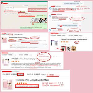 Ensemble de pinceaux de <span class=keywords><strong>maquillage</strong></span> pour le visage de qualité supérieure, 10 pièces, marque privée, manches en bois, poils synthétiques, correcteur, rasage - Product Image 5