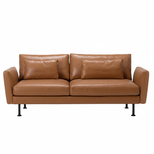 Juego de sofás de diseño italiano Muebles para el hogar Sofá de cuero de tela en forma de L moderno de sofá de alta calidad - Product Image 1