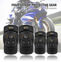 Accessoires de protection pour moto Protège-genoux et coudes pour casque de moto Masques faciaux pour moto