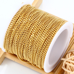 Kalung berisi emas 14K choker tebal khusus rantai Tautan Kuba Hip Hop Miami tahan air untuk pria Cadena Cubana - Product Image 6