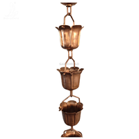 Chaîne de pluie de luxe en aluminium et cuivre de haute qualité Sangobuild, décoration de jardin extérieure avec système de drainage de toit, usage domestique