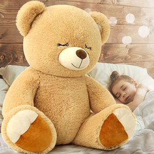 Cadeau de Noël et de la Saint-Valentin, <span class=keywords><strong>ours</strong></span> <span class=keywords><strong>en</strong></span> peluche géant <span class=keywords><strong>rose</strong></span> personnalisé avec des yeux brodés, <span class=keywords><strong>ours</strong></span> <span class=keywords><strong>en</strong></span> peluche doux avec fermeture éclair, unisexe - Product Image 5