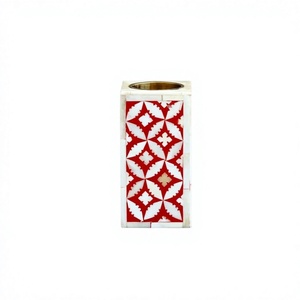 Ensemble de porte-bougies en bois écologique fait main avec incrustations en os, brûleur à Bakhoor arabe pour usage au bureau, vente en gros depuis l'Inde par FAIZA CRAFT - Product Image 1