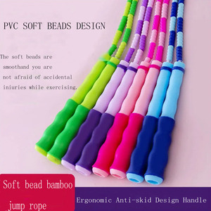 Giá rẻ Giá tập thể dục mềm đính cườm nhảy Bỏ qua dây thừng Chất lượng cao tập thể dục tập thể dục Workout <span class=keywords><strong>Rope</strong></span> bỏ qua - Product Image 5