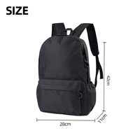 Sac à dos d'école pour enfants et étudiants, en nylon Oxford, avec fermeture éclair, grande capacité, respirant, avec logos personnalisés