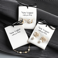 Comment Emballer Carte de Boucles d'Oreilles Support Bague Blanc Affichage Bijoux Emballage Carte Papier avec Logo Personnalisé