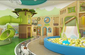 Proveedor de China, Color y tamaño personalizados, tobogán interior para niños, juegos de juegos suaves, muebles para patio escolar - Product Image 5