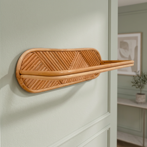 Estantes colgantes de toallas de baño de ratán KT10 más vendidos, nuevo diseño, estilo básico, colgantes de pared decorativos para el hogar, hechos en Vietnam - Product Image 4