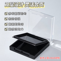 Organisateur de vernis à ongles transparent Fabriqué à la main Vitrine d'art d'ongle Boîte de rangement d'accessoires pour ongles à double couche