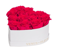 Forever Flower Conserved Roses Eternal Real Heart-Shape Box pour la Saint-Valentin et le cadeau de la fête des mères