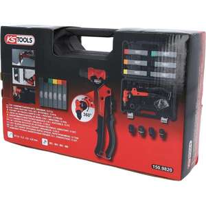 KS TOOLS - 150.9820 Jeu de riveteuses à main rotatives 3 en 1 (12 pièces) -CORPS EAN 4042146884775 ET TÔLES MÉTALLIQUES - Product Image 4