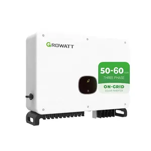 محول طاقة شمسية Growatt عالي الكفاءة ثلاث مراحل 50 كيلو وات 60 كيلو وات MAC 40ktl3-x LV Ongrid