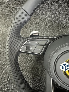 Volante de Cuero Liso Nuevo de Fábrica para Volkswagen <span class=keywords><strong>R</strong></span>-line Passat Golf Jetta Tiguan Polo Bora <span class=keywords><strong>Arteon</strong></span> 2010-2025 - Product Image 3