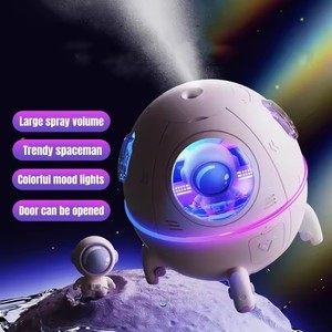 Мини портативный USB космический корабль астронавт ультразвуковой увлажнитель 7 видов цветов СВЕТОДИОДНЫЙ Ночник настольный аромадиффузор для детей подарок