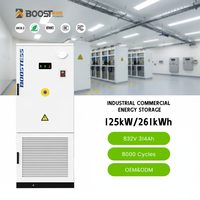 Système de refroidissement liquide 125 kW 261 kWh pour hôpitaux et centres de données, alimentation de secours et stockage, armoire extérieure
