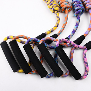 طقم حزام ومقود للحيوانات الأليفة قابل للتعديل بطباعة أرجوانية، مع مقبض رغوي خفيف الوزن وناعم، يوفر دعمًا للصدر والظهر - Product Image 6