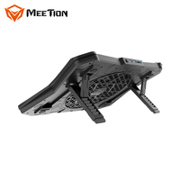 Support de refroidissement pour ordinateur portable MEETION MT-CP4040 à six ventilateurs, angle réglable, noir, surélevé, refroidissement par air