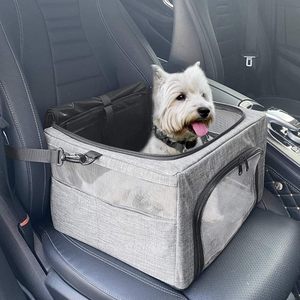 Dog Booster Car Seat Reinforce Metal Frame Safe Pet Car Seat Waterproof <b>Pee</b> Pad Top Cover Portable Collapsible Puppy Carrier <b>Bag</b> - Product Image 1