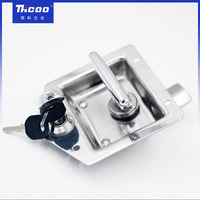Ms858 T poignée en acier inoxydable camion corps boîte à outils serrure panneau loquet poignée pliante Compression camion ute plateau serrure de porte