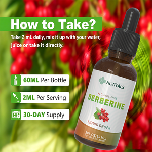 Suplementos de Berberina de Marca Privada, Gotas de Berberina con Moringa para Mejorar la Digestión - Product Image 6
