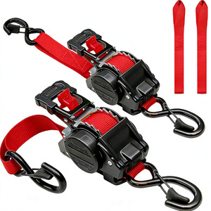Lot de 2 sangles d'arrimage à <span class=keywords><strong>cliquet</strong></span> rétractables camouflage de 1 pouce x 12 pieds pour moto, VTT, UTV et remorque – Offre spéciale <span class=keywords><strong>Amazon</strong></span> - Product Image 4