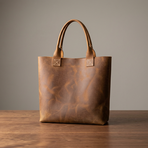 Bolso de Mano Elegante para Mujer, de Cuero Genuino, Ligero, Plegable, con Cierre de Cremallera, Gran Capacidad, Impermeable, Extraíble - Product Image 6