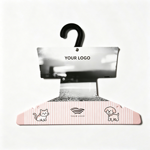 Impression personnalisée sur carton épais, design simple avec trous pour collier et laisse de chien, emballages pour sacs de laisse - Product Image 1