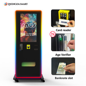 Distributeur automatique mural Zhongda de 32 pouces avec roulettes, acceptant les paiements en espèces et par carte de crédit, compatible SDK, conforme ADA - Product Image 2