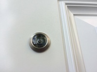Moniteur visuel personnalisé porte oeil visière coupe-feu lentille de porte grand angle spyhole 180 degrés porte judas visionneuse