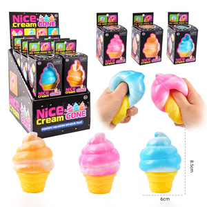 Lot de jouets squishy personnalisés en gros de marque KL – Balles sensorielles anti-stress à rebond lent, jouets en forme de cornet et de cube de crème glacée – 14+ OEM/ODM - Product Image 6