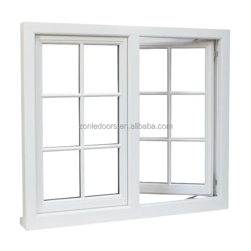 กรอบอลูมิเนียมกระจกนิรภัยหน้าต่างบานเลื่อนหน้าต่าง upvc ในประเทศจีน