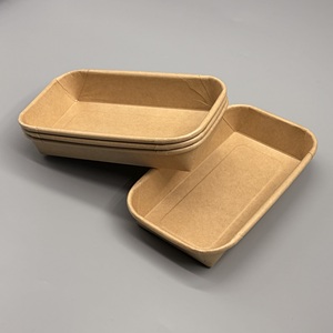Barquette en papier longue, compostable, imprimée sur mesure, résistante à la graisse, pour bar à collations et plats à emporter - Product Image 6